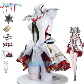 Wuthering Waves Camellya Cosplay Costume Wig Dress Earrings Rings Headwear Black Shores Jinzhou Halloween Party for Women Props
