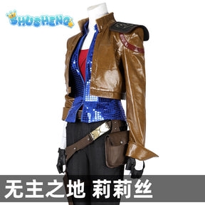 Lilith Cosplay Costume Leather Coat Vest Pants Borderlands Outfit Movie Border Cos Land Full Set Coat Women Halloween Roleplay Suit