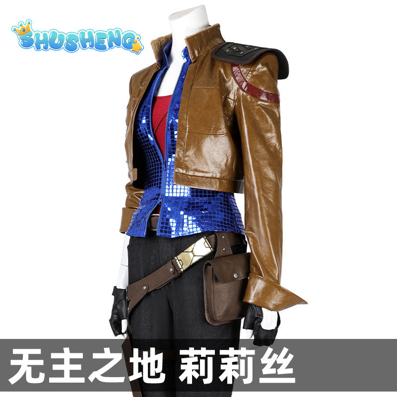 Lilith Cosplay Costume Leather Coat Vest Pants Borderlands Outfit Movie Border Cos Land Full Set Coat Women Halloween Roleplay Suit