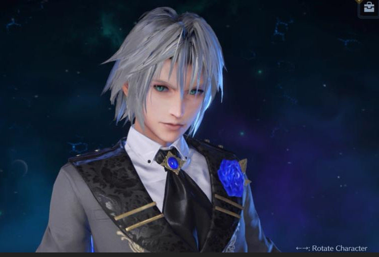 Sephiroth FF14 Game Final Fantasy Cosplay Blue Rose Thorn Night Costume Shoes Accessories props jackets Halloween Party Uniform