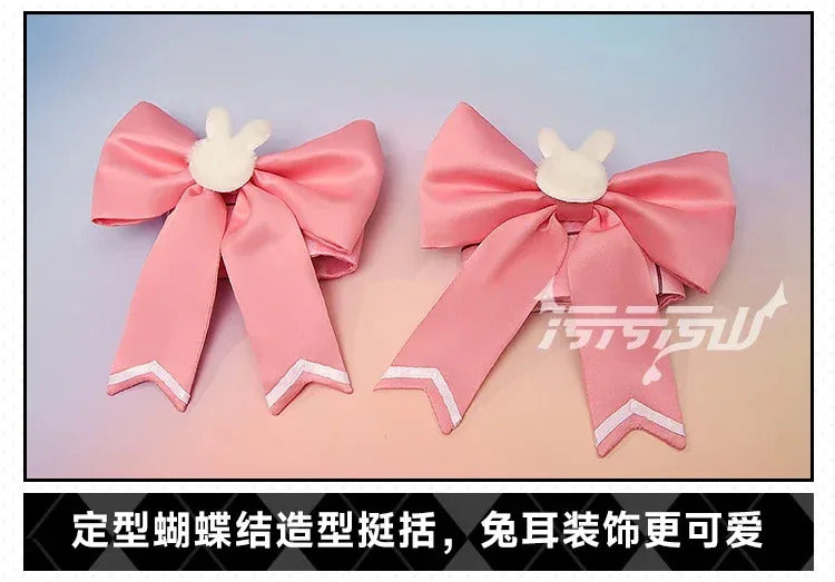 Game Azur Lane USS Laffey Cosplay Costume Halloween Carnival New Pink Song Dress Accessories Props Wig Uniform Women's Sweet Set