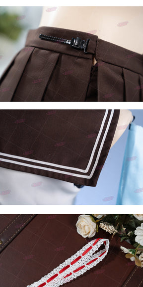 Shusheng-R Azur Lane IJN Yukikaze Cosplay Costume JK Uniform Lovely Uniform Halloween Party Role Play Outfit Women