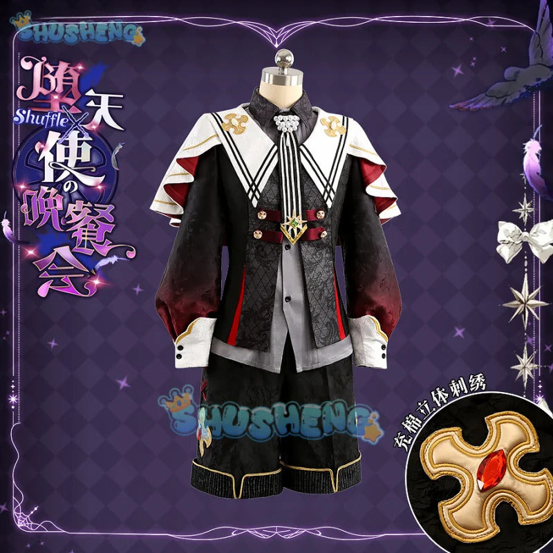 Ensemble Stars Suou Tsukasa Shinobu Sengoku Mashiro Tomoya Hanamura Fuyume Cosplay Costume Fallen Angel Uniform Halloween