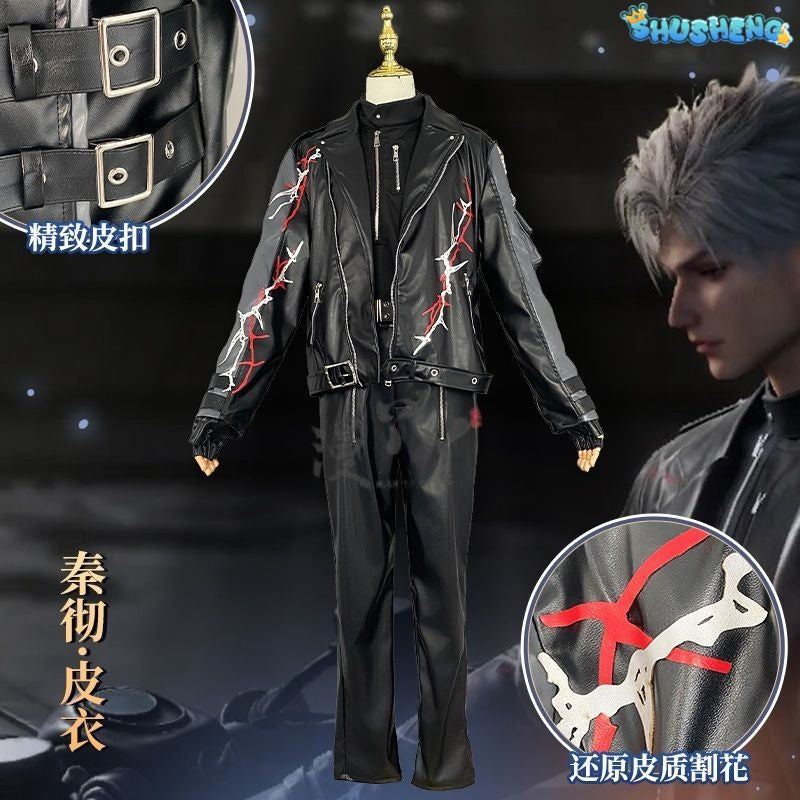 Game Love And Deepspace Leather Sylus Cosplay Costume Cos Qinche Sylus Party Uniform Women Men Hallowen Play Role Clothes