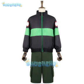 Anime Sakamoto Days Heisuke Mashimo Cosplay Costume Black Green Jacket Pants Halloween Party for Women Men Props Carnival