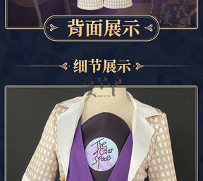 Jose Baden Cosplay Game Identity V Costume Pirate Radio First Costume Grid Uniform Suit Halloween Party Outfit for Man