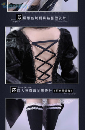 Anime Roses Maiden Cosplay Sui gin tou Mercury Lamp Costume Dark Gothic Lolita Dress High Quality Halloween Uniform Accessories