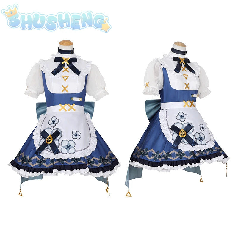 Game Genshin Impact Faruzan Cosplay New Sweet Maid Dress Party Carnival Lolita Uniform Large bow tie Accessory girl Faruzan Set