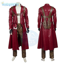 Game DMC 3 Dante Cosplay Costume Coat, gloves, waist bag, belt, Halloween party night red leather suitable uniform Dante Man set