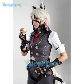 Zenless Zone Zero Von Lycaon Cosplay Costume Wig Game Uniform Tail Rings Victoria Housekeeping New Eridu Halloween for Women Men