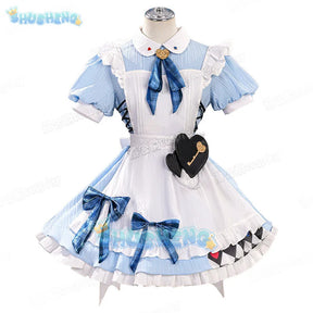 LoveLive μ's X GIGO Full Set Cosplay‌‌ Concert Costume Maid Uniform Halloween Carnival Party Christmas Play Role Clothing