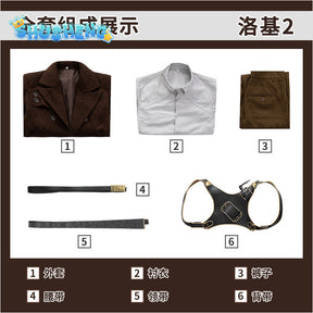 Movie Loki Season 2 Cosplay Costume Shirt Pants Belt Tie Outfits Fantasia Man Performance Costumes Full Set Of Regular Shirts