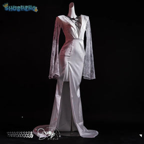 Game Path to Nowhere Shalom MBCC-S-017 Cospaly Costume Dress Coat Headwear Earrings Necklace Waist Halloween Elegant Women Set