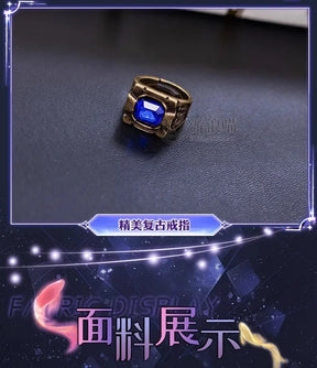 Love and Deepspace Rafayel Boundless Seas Cosplay Costume Birthday Suit Uniform Ring Halloween Party for Women Men