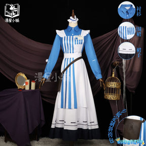 LAWSON Ada Mesmer Cosplay Anime Identity V Emil Cosplay Costume Maid Dress Uniform Halloween Party Role Play Outfit For Woman