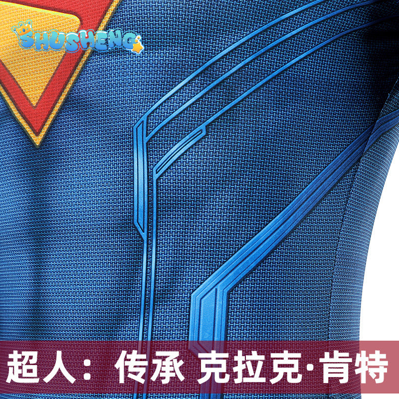 SuperMan Cosplay 3D Printed Zentai Bodysuit Superman Clark Kent Spandex Outfit Cosplay Halloween Costume