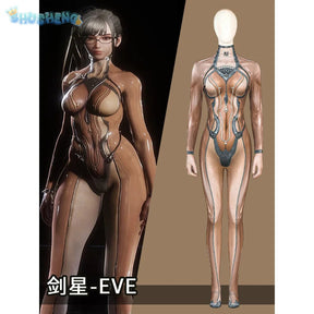 Eve IN STOC Game Stellar Blade Cosplay Costume Superhero Bodysuit Woman Catsuit Printed Spandex Eve Outfit Halloween Costume