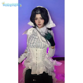 Anjo Nala Cosplay Reverse:1999 Nala Hari costume Ms. Kimberly Sexy Fish Tail Maid Dress Set Party Christmas Full Woman Uniform