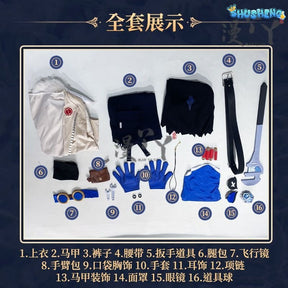 Batter Ganji Gupta Cosplay Costume Game Identity V Anime Roleplay Suit Prop Fancy Halloween Carnival Party Uniform