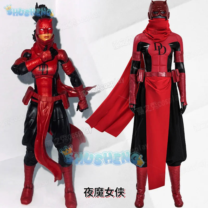 Elektra Cosplay Costume Elektra Natchios Uniform Halloween Carnival Party Christmas Play Role Clothes Clothing for Women