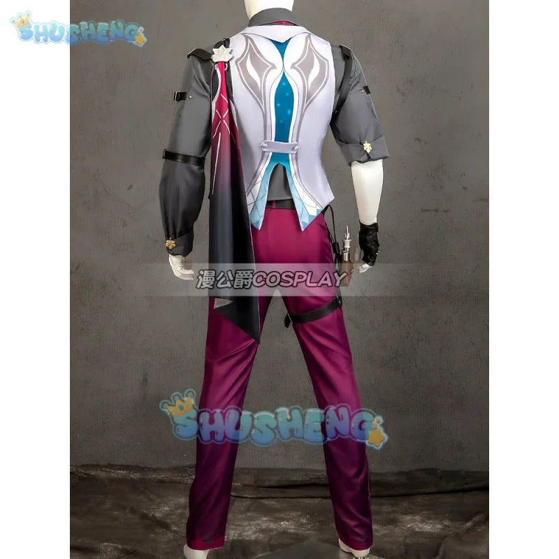 Gallagher Cosplay Game Honkai: Star Rail Costume Fashion Handsome Uniform Suit Halloween Carnival Party Outfit Men XS-3XL