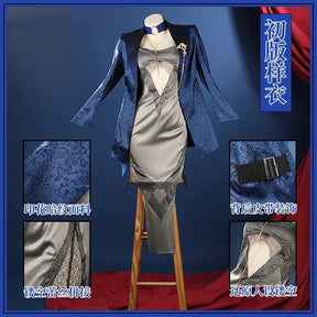 Path To Nowhere Vautour Bleu Cosplay Costume Suit Coat Uniform Hallowen Carnival Party Play Role Clothes Clothing for Women Men