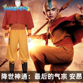 Aang Cosplay Costume 2024 Editio Avatar The Last Airbender Role Play for Halloween Anime Comic Con Avatar Outfits