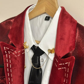 Shusheng-R Love And Deepspace Rafayel Cosplay Costume Rose Burning Kiss Rose Secret Letter Uniform Halloween Party for Women Men Carnival