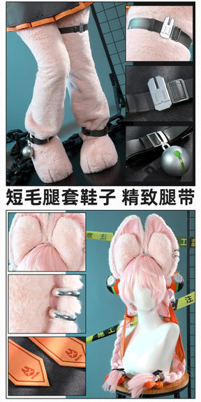 Shusheng-R Zenless Zone Zero Zhao Cosplay Costume Halloween Party Uniform Accessories Props Shoes Gloves Tail Complete Set