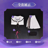 Summer Pockets Naruse Shiroha Sorakado Ao Cosplay Costume Halloween Sweet JK Dress Hair Accessories Socks Top Uniform Woman Set