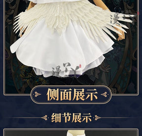 Blue Archive cosplay Misono Mika Cosplay Costumes  Princess Girl Wedding Satin Dress Shawl Headwear Suit Costume