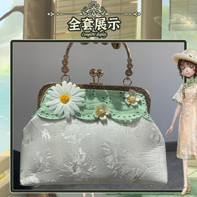 Identity V Emma Woods Cosplay Costume Gardener Hat Bag Outfit Cos Clothing Full Set West Lake Cheongsam Role Play