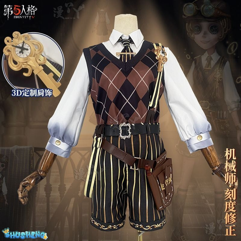 Game Identity V Mechanic Tracy Reznik Cosplay Costume Party Suit Shirt Vest Pants Halloween Uniform Anime Clothes