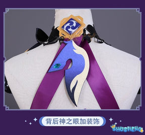 Genshin Impact New Skin Keqing Cosplay Costume Uniform Wig Anime Chinese Style Halloween Costumes Game Opulent Splendor