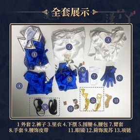 Prisoner Luca Balsa Cosplay Game Identity V Luca Costume Trench Uniform Suit Party Role Play Clothing Suit