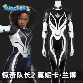 Monica Cos Rambeau Cosplay Costume Adult Women Fantasia Jumpsuit Disguise Outfits Halloween Carnival Party Suit