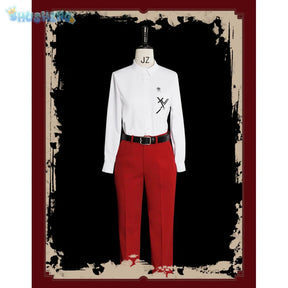 The Hundred Line -Last Defense Academy- Tsukumo Ima Cosplay Costume Shirt pants jacket belt set Halloween new men women uniform