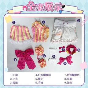 Anime Manaka Laala Pripara Cosplay Costume New Sweet Lolita Dress Wig Accessories Props Uniform Men and Women Cute Maid Set