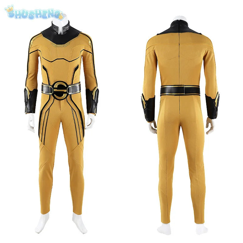 Movie Sentry Cosplay Thunderbolts Costume Halloween men's tight fitting jumpsuit shoes props fantasy combat uniform Net set