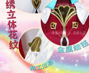 Shusheng-N Honkai Star Rail Hyacine Cosplay Costume Dress Hat Uniform Amphoreus Carnival Halloween Party for Women Girls Props
