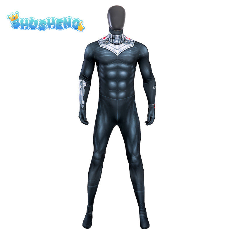 Aquaman Black Manta Cosplay Costume 3D Printed Superhero David Hyde Costume Spandex Suit Halloween Costume Bodysuit for Adult