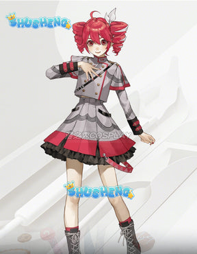 Vtuber Kasane Teto Cosplay Costume UTAU Anime Clothing Synthesizer V Teto's Wigs Halloween Virtual Singer Costume