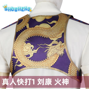 Liu Kang Cosplay Costumes Fantasia Game Mortal Uniform Kombat Role Play Outfit Halloween Carnival Party Suit For Men