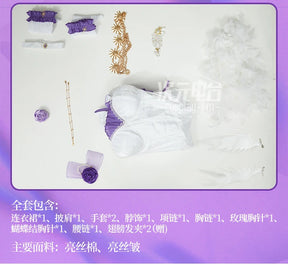 Robin Cosplay Game Honkai: Star Rail Costume Wig Shawl brooch wings accessories gorgeous sexy dress Halloween Christmas uniform