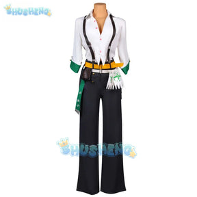 Shusheng Game Guilty Gear Cosplay STRIVE Giovanna Cosplay Costume Pants Women Halloween Carnival Roleplay Clothes Sets