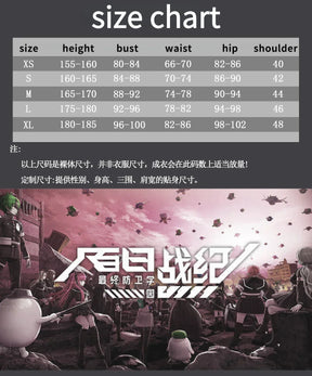 Sumino Takumi Cosplay Costume The Hundred Line -Last Defense Academy-  Uniform Halloween Carnival Party Christmas Play Role