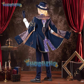 Shusheng Honkai: Star Rail Aventurine Game Suit Gorgeous Handsome Uniform Cosplay Costume Halloween Carnival Party Outfit Men