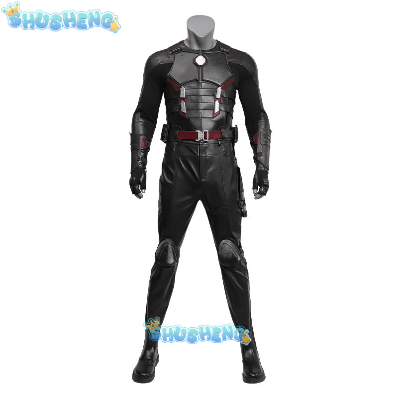 Adult Men Blade Cosplay Costume Black Outfits Gloves Jacket Pants Disguise Movie Death Cosplay Pool Halloween Carnival Suit