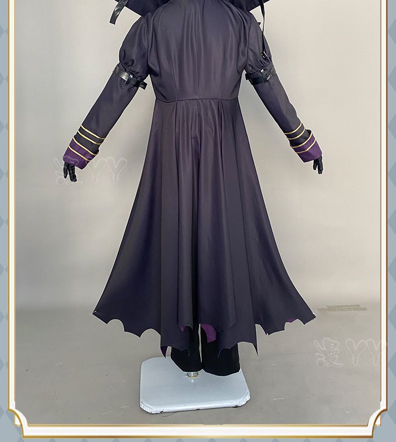 Kagenou Cid Cosplay Costume Anime The Eminence In Shadow Minoru Kageno Black Uniform Shadow Garden Cloak Belt Gloves Outfit