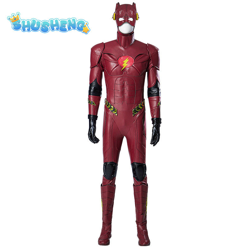 Red Jumpsuit Red Flash Barry Allen Cosplay Costume Customizable Adult Men Flash Cosplay Bodysuit with Headgear